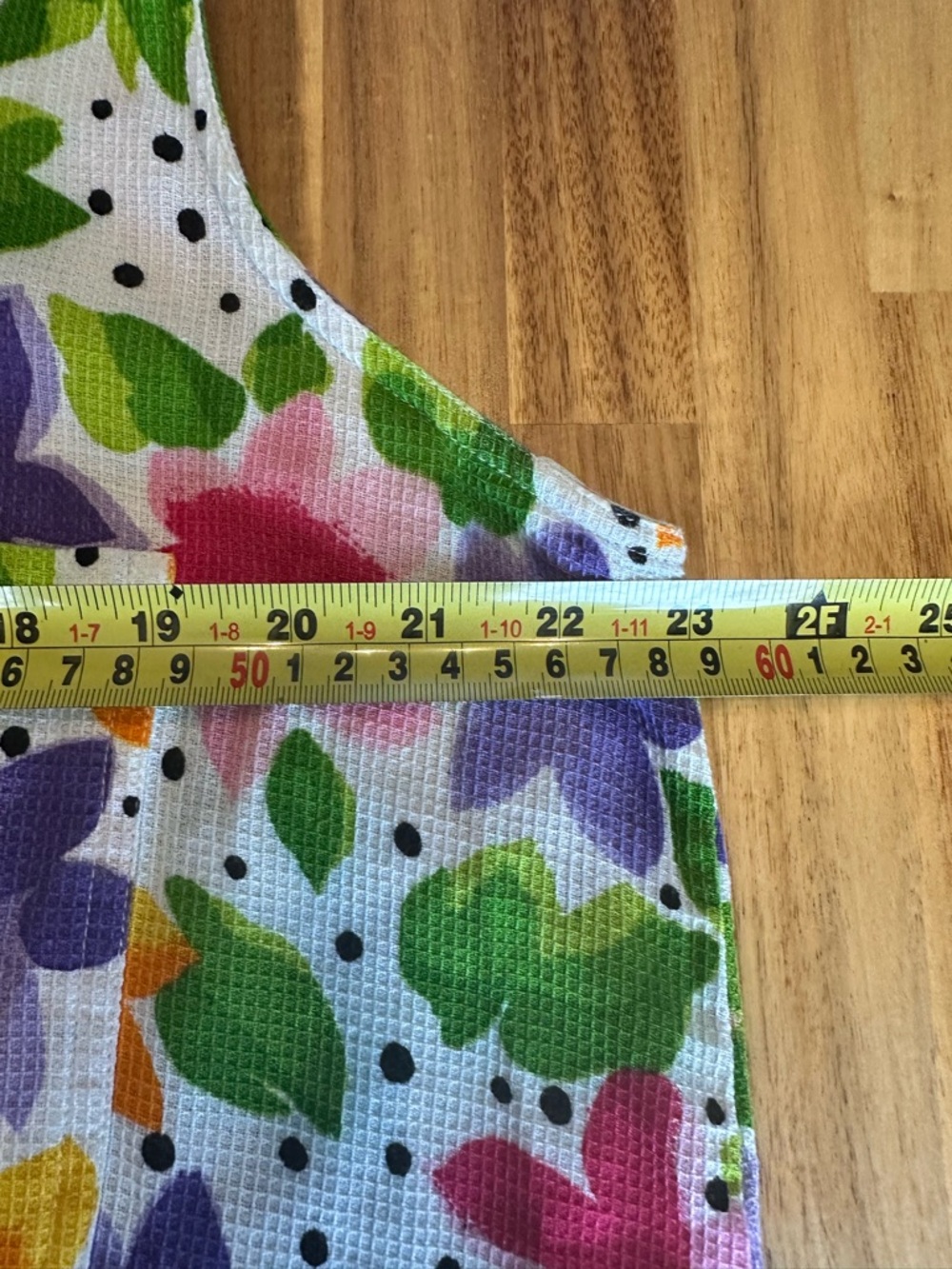 Vintage Colorful 100% Cotton Multicolor Floral Plus SIze Button-Up Top sz 18/20 - Picture 8 of 10